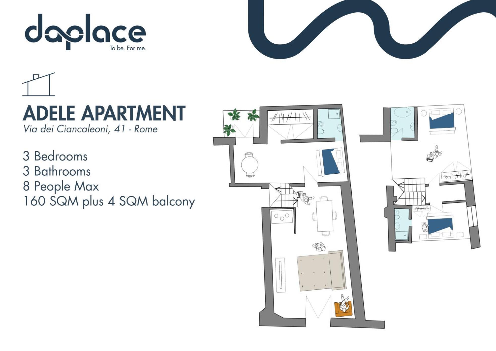 Daplace - Adele Apartment Rom Exterior foto